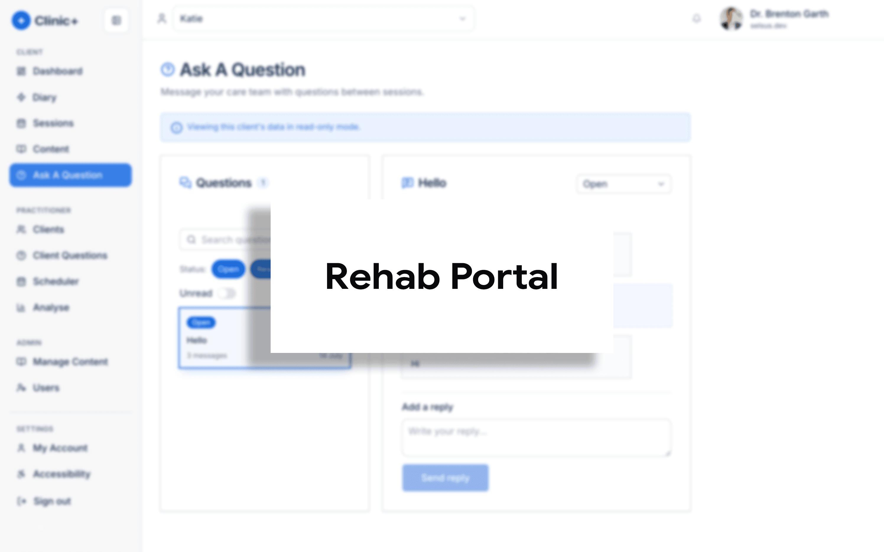 Rehab Portal — screenshot 00 card